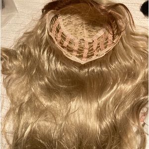 Never worn warm blonde full lace cap wig